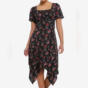 Black Floral Dress Size Large